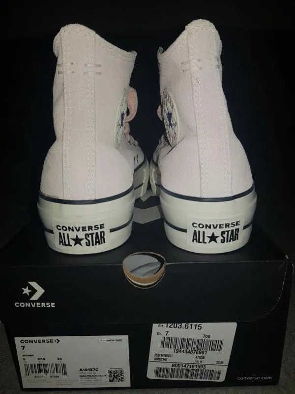 Teniși Converse EU 37.5 | Roz, Piele întoarsă  Suede - Image 4