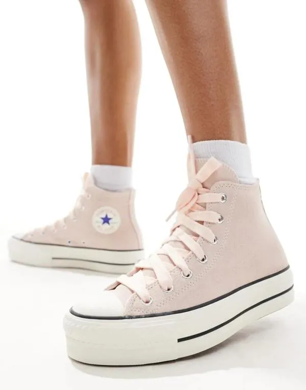 Teniși Converse EU 37.5 | Roz, Piele întoarsă  Suede - Image 2