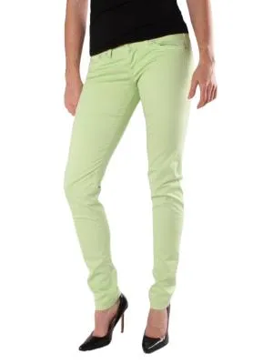 Blugi Pepe Jeans EU 40 | Verde lime, Lungi, Talie joasă, Slim fit, Bumbac