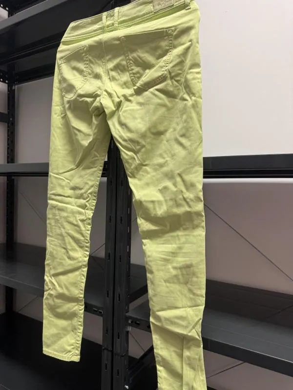 Blugi Pepe Jeans EU 40 | Verde lime, Lungi, Talie joasă, Slim fit, Bumbac - Image 3