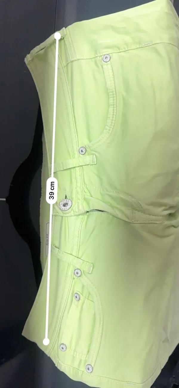 Blugi Pepe Jeans EU 40 | Verde lime, Lungi, Talie joasă, Slim fit, Bumbac - Image 7