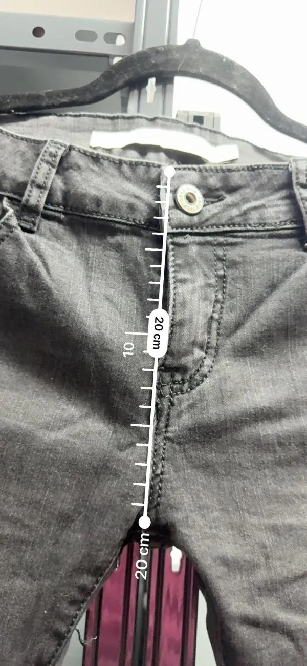 Blugi 1-ONE EU 40 | Negru, Lungi, Talie joasă, Skinny fit, Cu decupaje, Denim - Image 6
