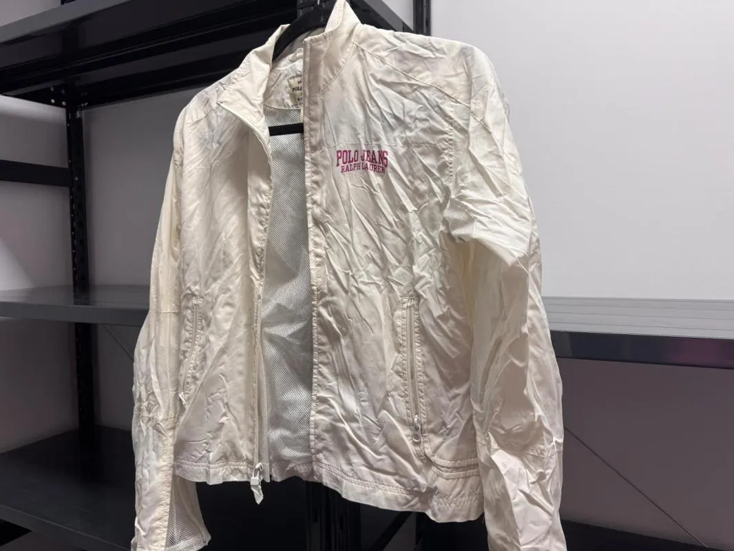 Geacă anti-vânt Polo Ralph Lauren M | Alb, Fără glugă, Nailon - Image 2