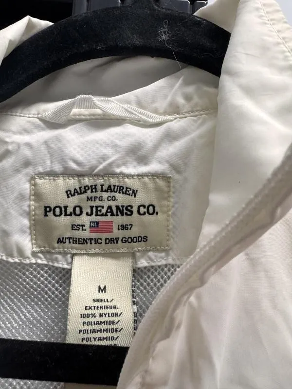 Geacă anti-vânt Polo Ralph Lauren M | Alb, Fără glugă, Nailon - Image 3