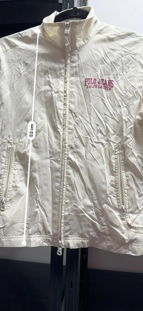 Geacă anti-vânt Polo Ralph Lauren M | Alb, Fără glugă, Nailon - Image 8