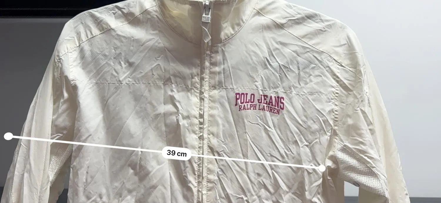 Geacă anti-vânt Polo Ralph Lauren M | Alb, Fără glugă, Nailon - Image 9