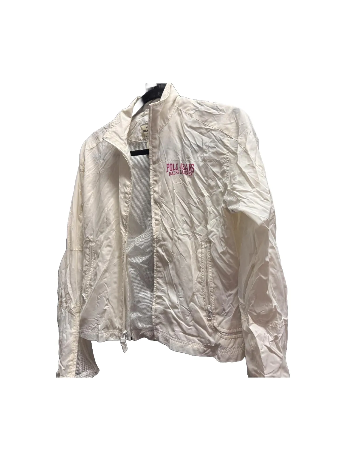 Geacă anti-vânt Polo Ralph Lauren M | Alb, Fără glugă, Nailon