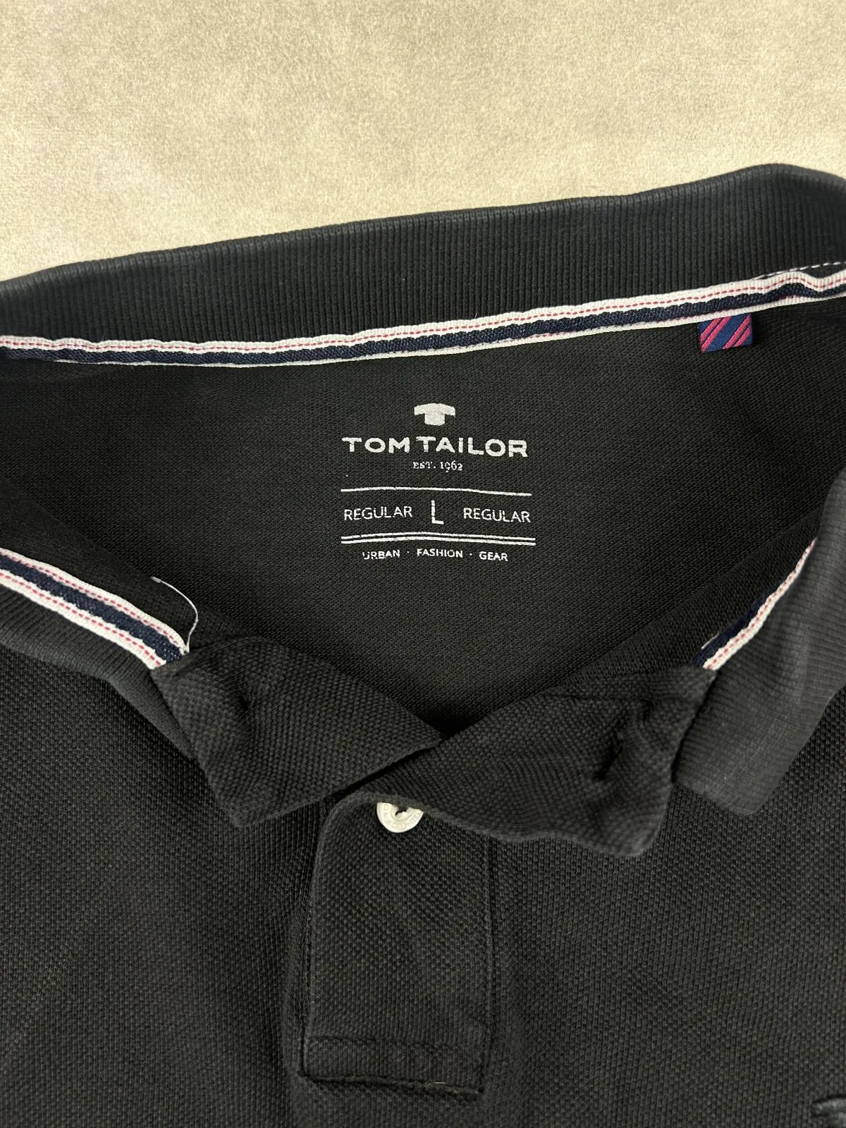 Tricou polo Tom Tailor EU 40 | Negru - Image 4