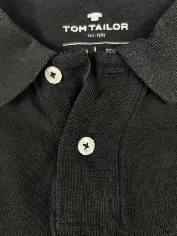 Tricou polo Tom Tailor EU 40 | Negru - Image 3