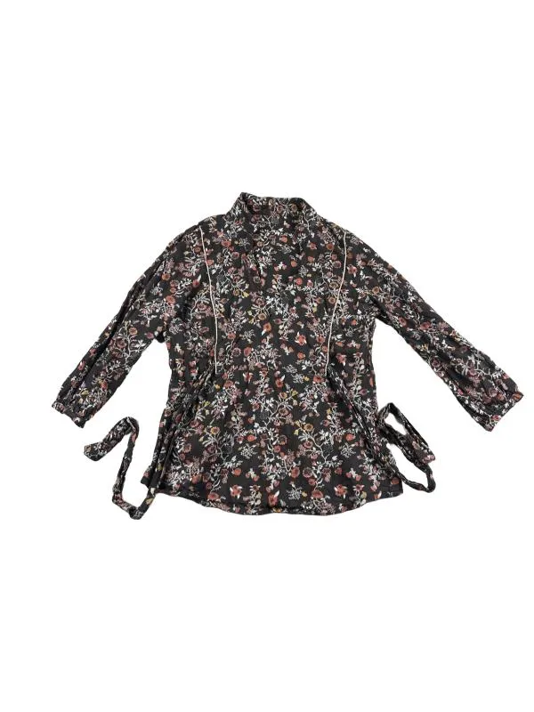 Bluză Vero Moda S | Caramel, Normal, Mânecă lungă, Floral & Tropical