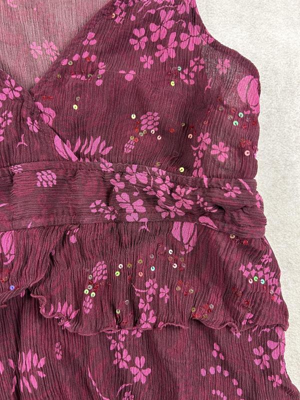 Top cu peplum H&M EU 34 | Indigo, Normal, Fără mâneci, Volane - Image 5