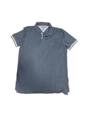 Tricou polo Tommy Hilfiger L | Bleumarin, Logo, Bumbac