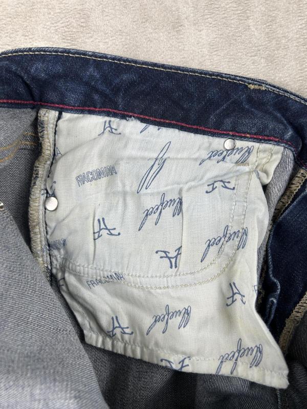 Blugi Fracomina EU 42 | Albastru, Lungi, Talie medie, Skinny fit, Paiete - Image 3