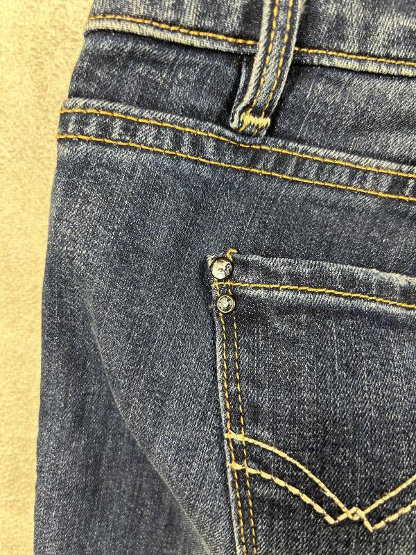 Blugi Fracomina EU 42 | Albastru, Lungi, Talie medie, Skinny fit, Paiete - Image 5