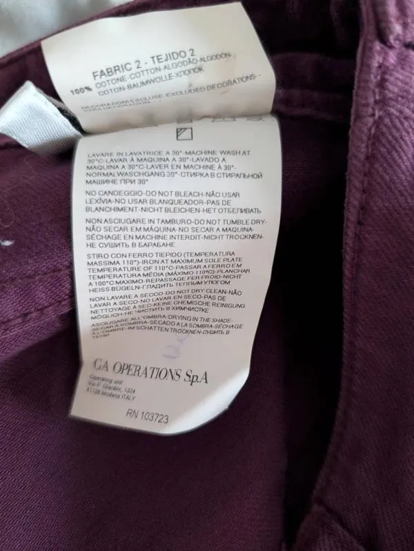 Pantaloni Armani Jeans S-M | Mov, Lungi, Talie medie, Skinny fit, Denim - Image 12