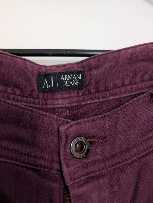 Pantaloni Armani Jeans S-M | Mov, Lungi, Talie medie, Skinny fit, Denim - Image 3