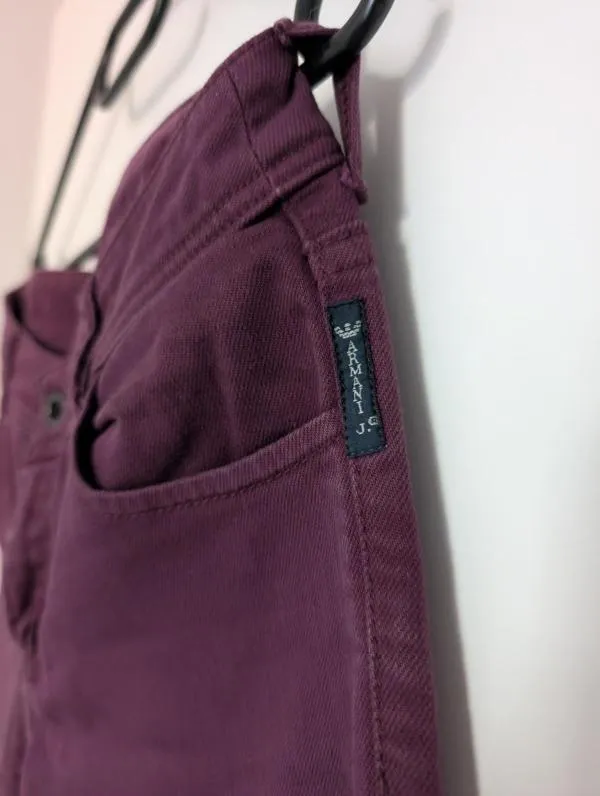 Pantaloni Armani Jeans S-M | Mov, Lungi, Talie medie, Skinny fit, Denim - Image 5