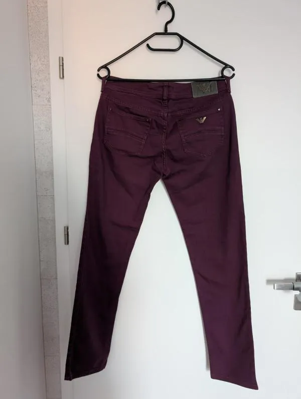 Pantaloni Armani Jeans S-M | Mov, Lungi, Talie medie, Skinny fit, Denim - Image 2