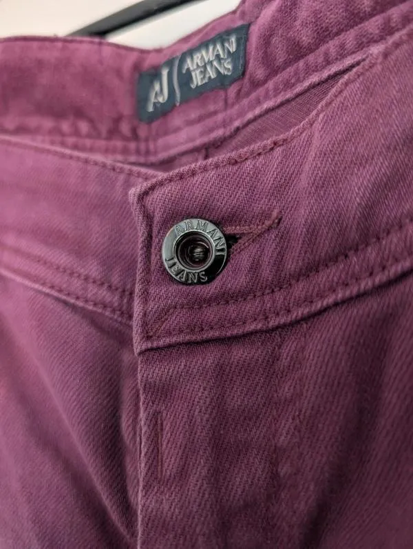 Pantaloni Armani Jeans S-M | Mov, Lungi, Talie medie, Skinny fit, Denim - Image 8