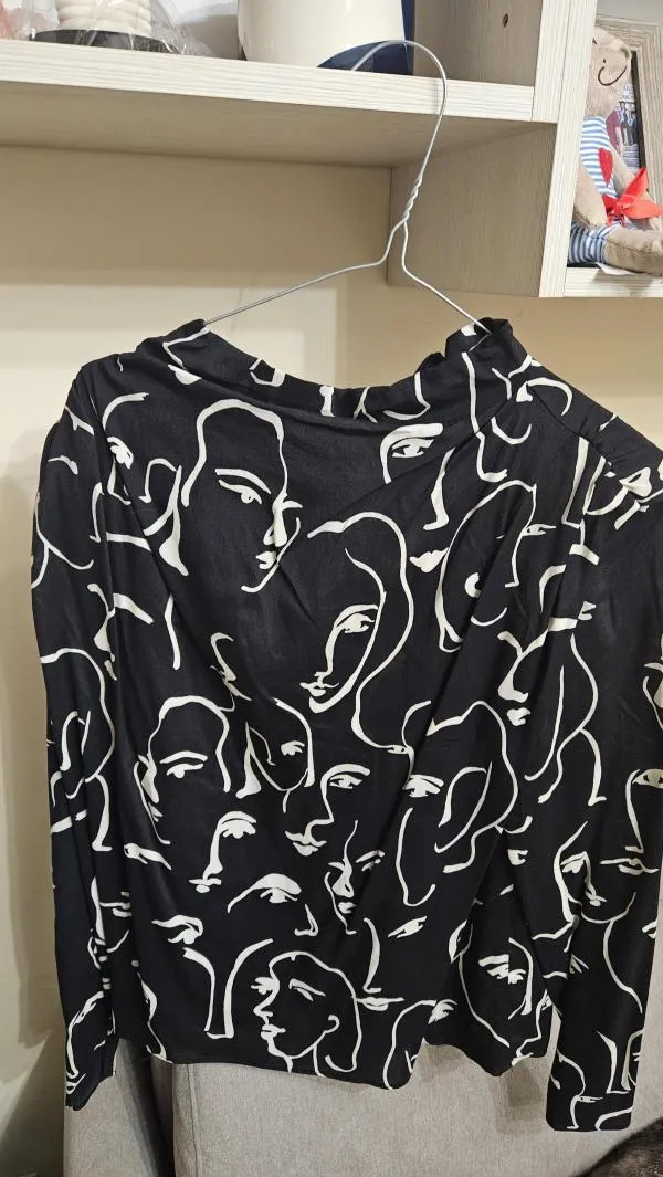 Cămașă Zara S | Negru, Normal, Mânecă lungă, Vâscoză - Image 2