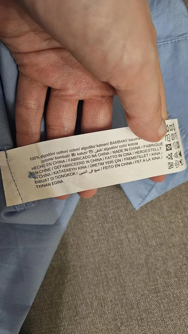 Cămașă Pull&Bear M | Bleu, Normal, Mânecă lungă, Bumbac - Image 5