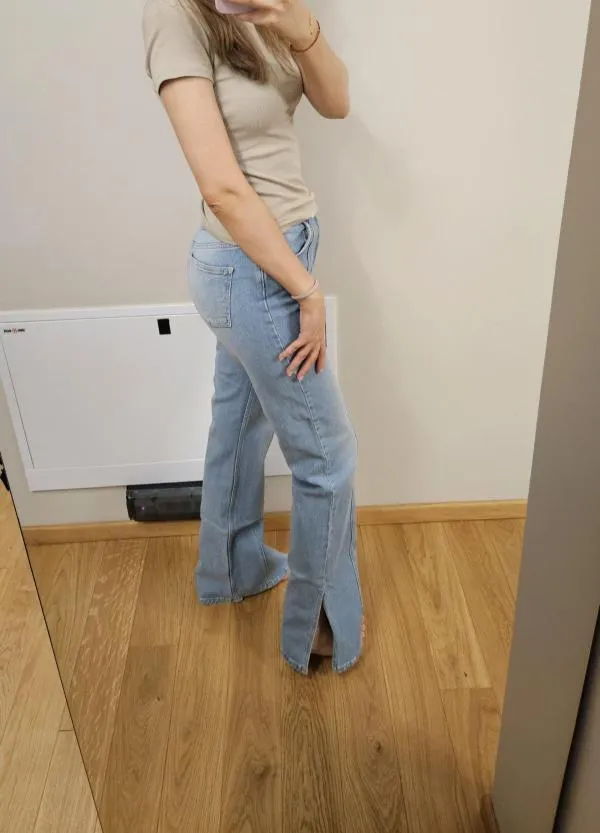 Blugi Raere by Lorena Rae S | Bleu, Lungi, Talie înaltă, Tall, Bumbac - Image 12