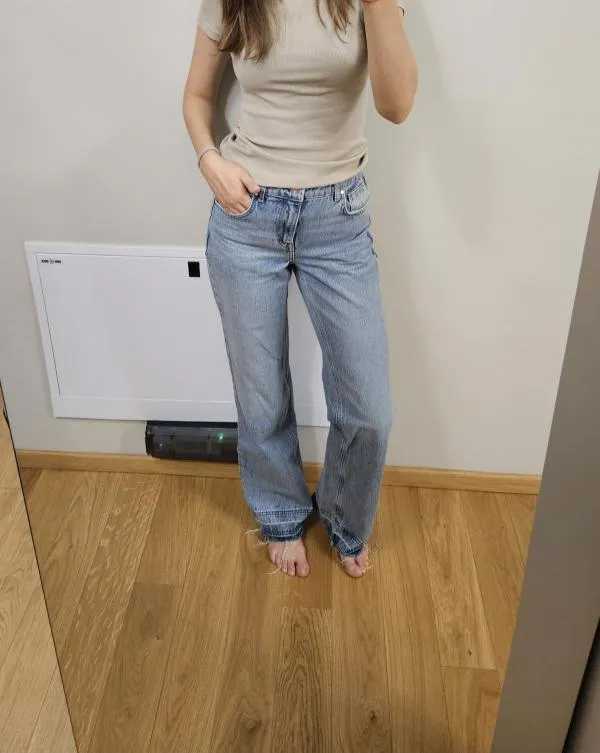 Blugi Zara EU 34 | Bleu, Lungi, Talie înaltă, Bumbac - Image 5