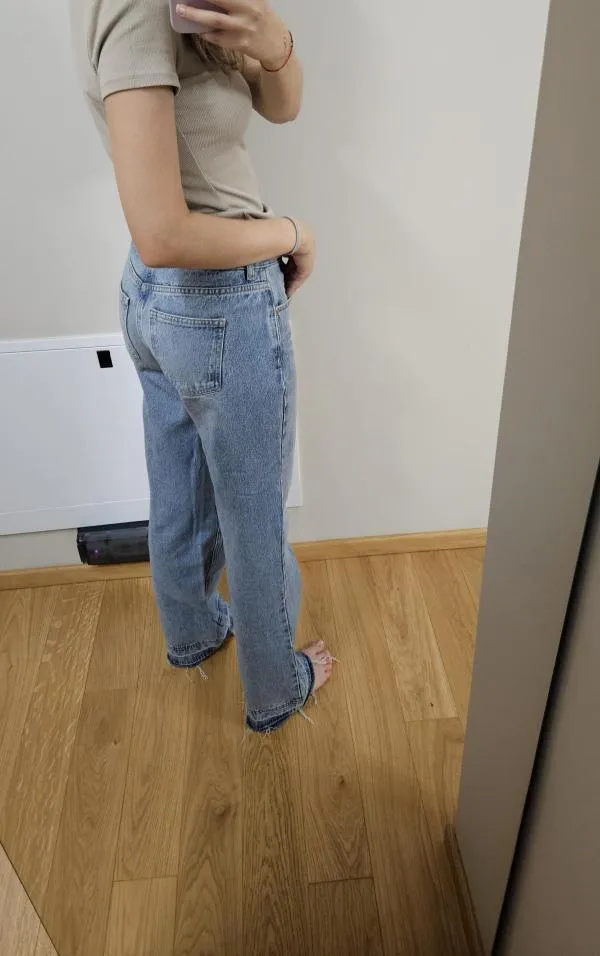 Blugi Zara EU 34 | Bleu, Lungi, Talie înaltă, Bumbac - Image 6