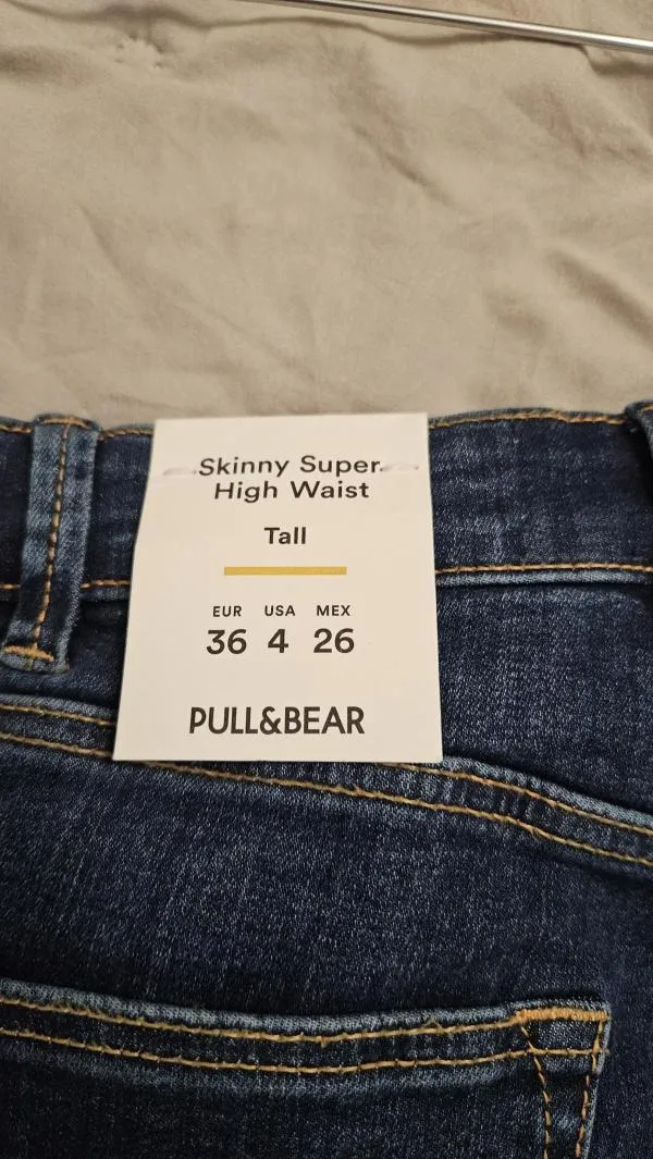 Blugi Zara EU 36 | Bleumarin, Lungi, Talie înaltă, Skinny fit, Bumbac - Image 8