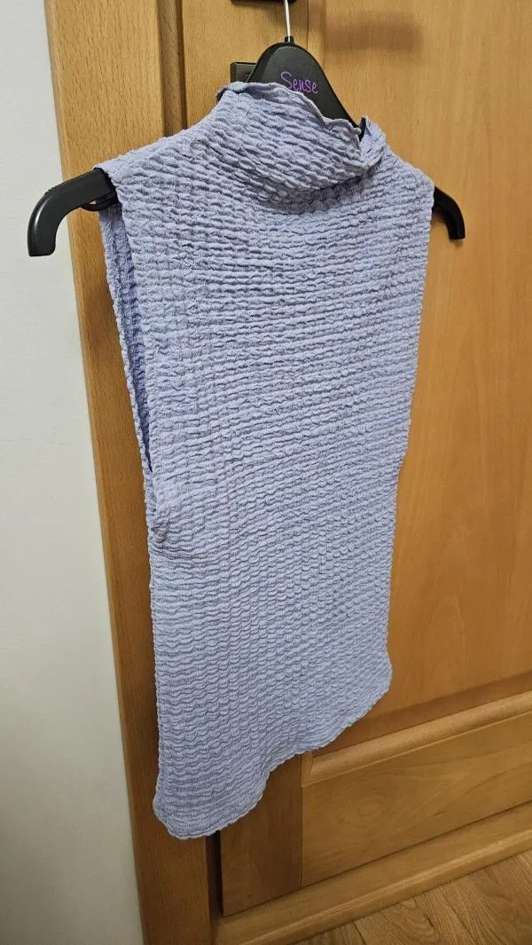 Maiou Zara S | Bleu, Normal, Fără mâneci, Poliester - Image 9