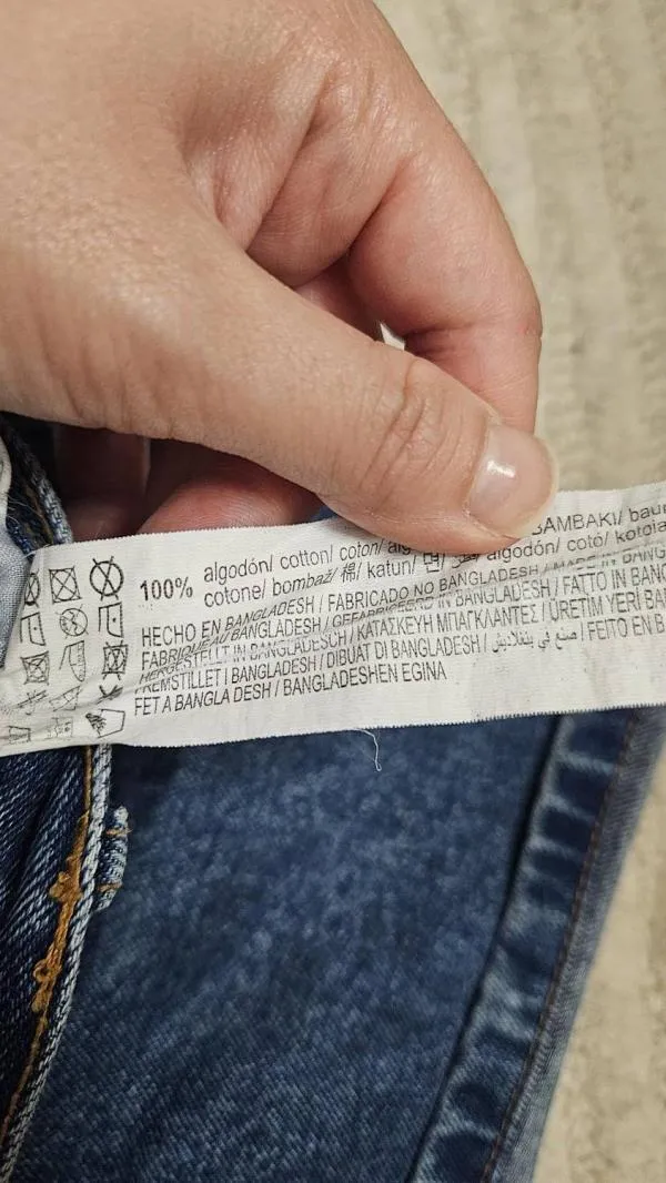 Blugi Pull&Bear EU 32 | Albastru, Scurți, Talie înaltă, Bumbac - Image 5