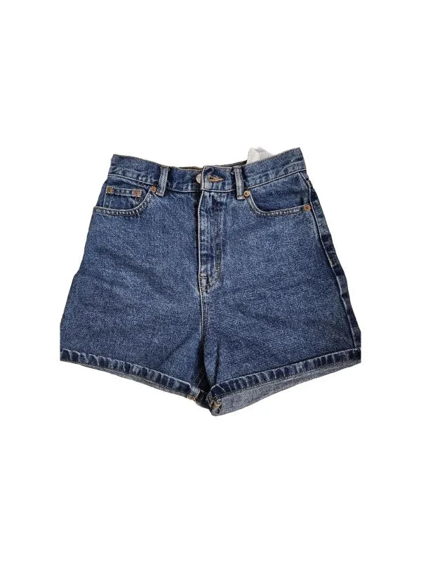 Blugi Pull&Bear EU 32 | Albastru, Scurți, Talie înaltă, Bumbac