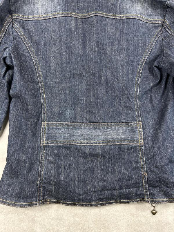 Geacă din denim Bershka L | Albastru, Fără glugă - Image 11