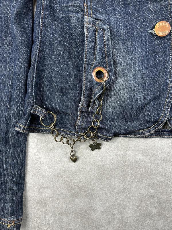 Geacă din denim Bershka L | Albastru, Fără glugă - Image 3