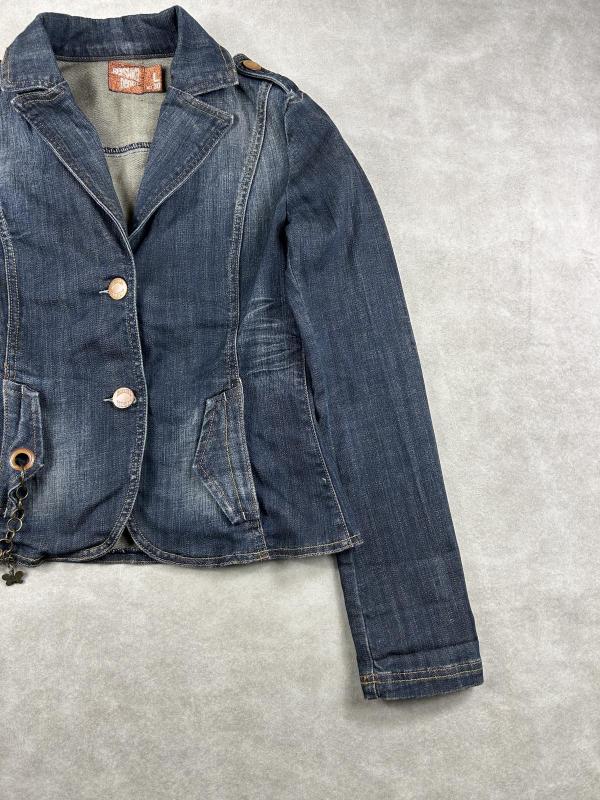 Geacă din denim Bershka L | Albastru, Fără glugă - Image 7