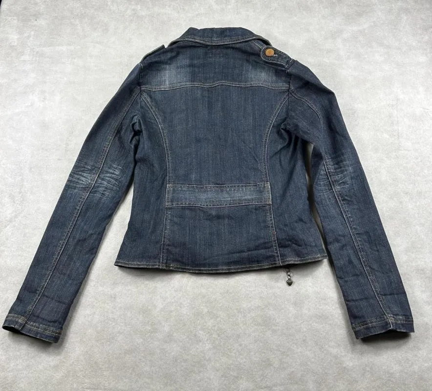 Geacă din denim Bershka L | Albastru, Fără glugă - Image 9