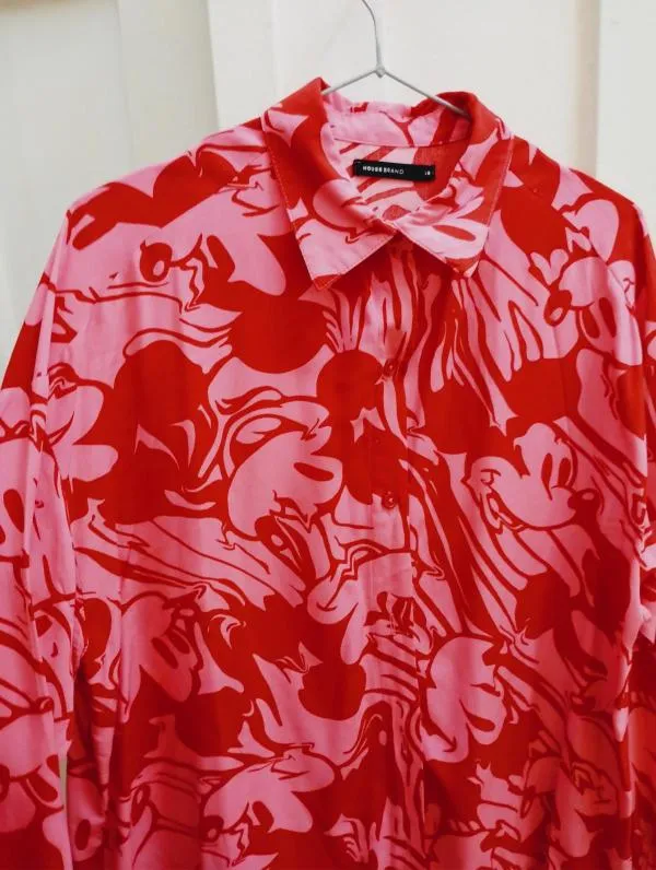 Cămașă House brand XS | Roz, Normal, Mânecă lungă, Bumbac - Image 4