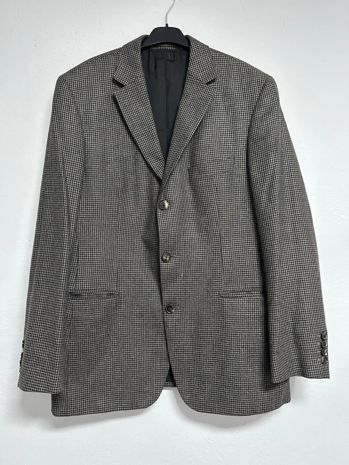 Sacou de costum Hugo Boss L | Gri, Monocrom, Lână - Image 2