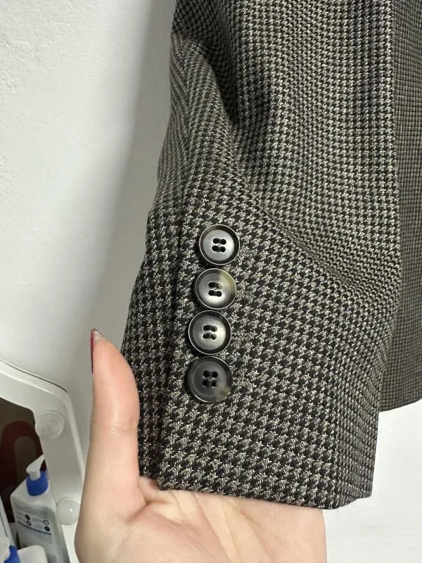 Sacou de costum Hugo Boss L | Gri, Monocrom, Lână - Image 3