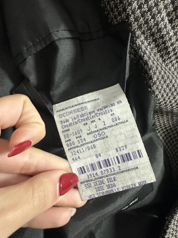 Sacou de costum Hugo Boss L | Gri, Monocrom, Lână - Image 5