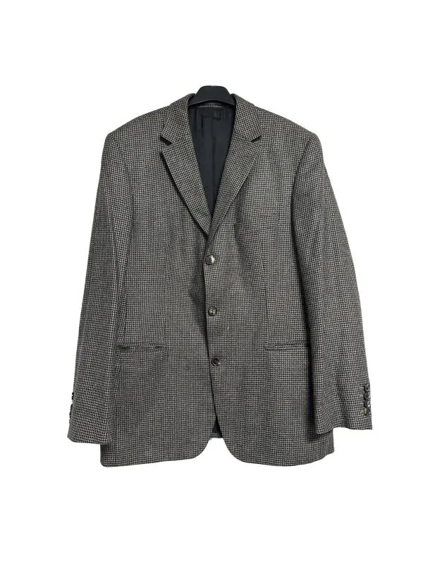 Sacou de costum Hugo Boss L | Gri, Monocrom, Lână
