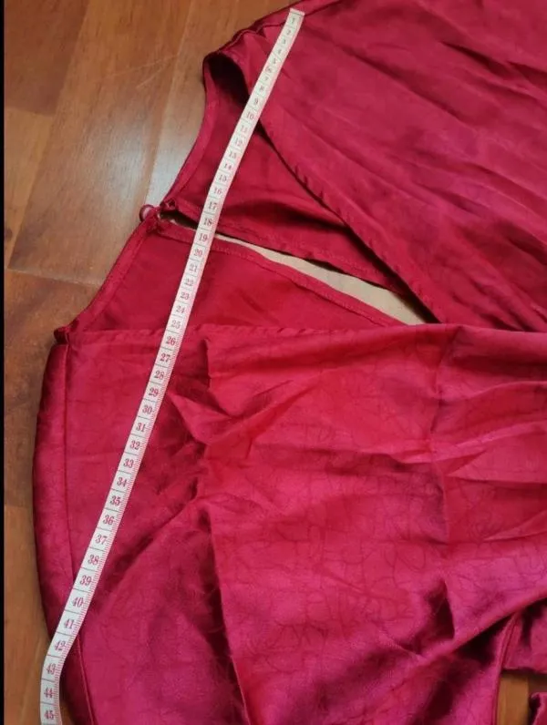 Rochie de ocazie Shein XS | Burgundy, Mini, Mânecă lungă, Cu decupaje, Elastan - Image 7