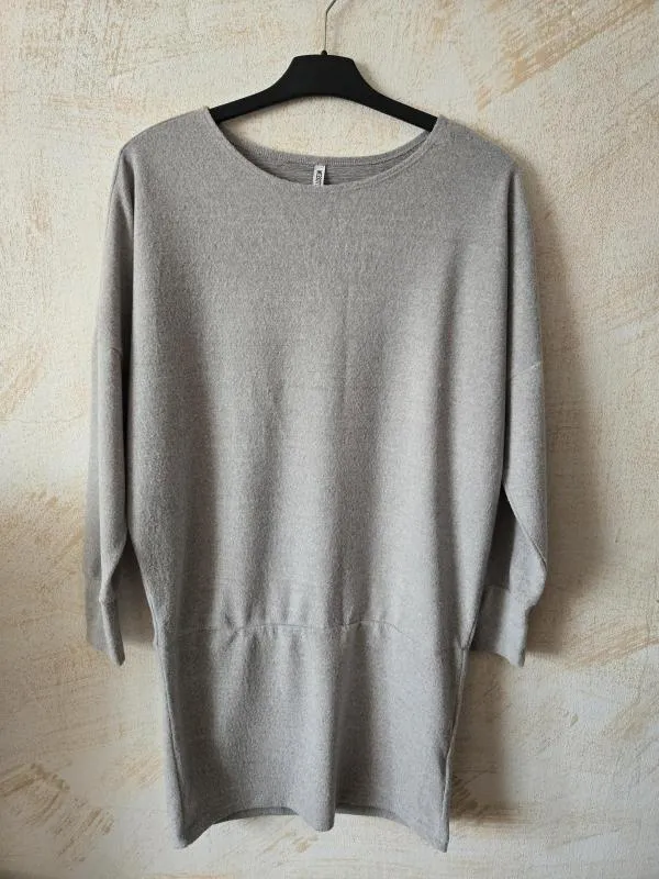 Rochie de iarnă Colloseum M | Gri, Mini, Mânecă trei sferturi, Poliester - Image 2
