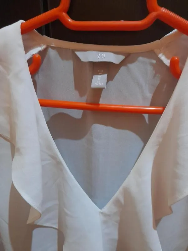 Bluză H&M EU 40 | Alb, Normal - Image 4