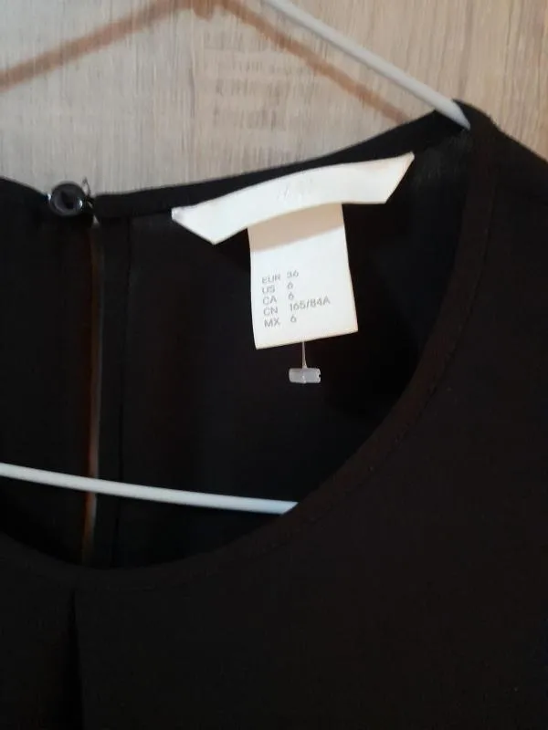 Bluză H&M EU 36 | Negru, Normal, Fără mâneci - Image 4