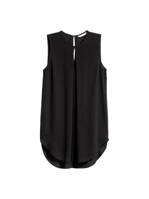Bluză H&M EU 36 | Negru, Normal, Fără mâneci