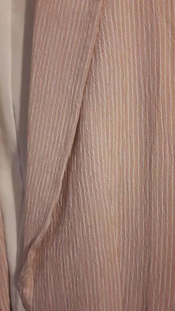 Sacou H&M EU 38 | Roz, Normal, Mânecă lungă, Dungi - Image 6