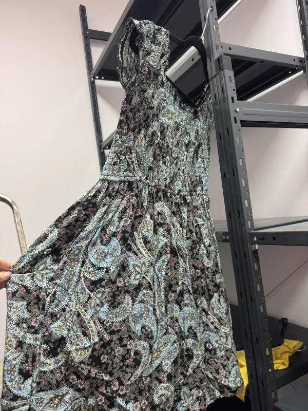 Rochie de vară Xhilaration EU 36 | Multicolor, Mini, Mânecă scurtă, Floral & Tropical, Poliester - Image 4
