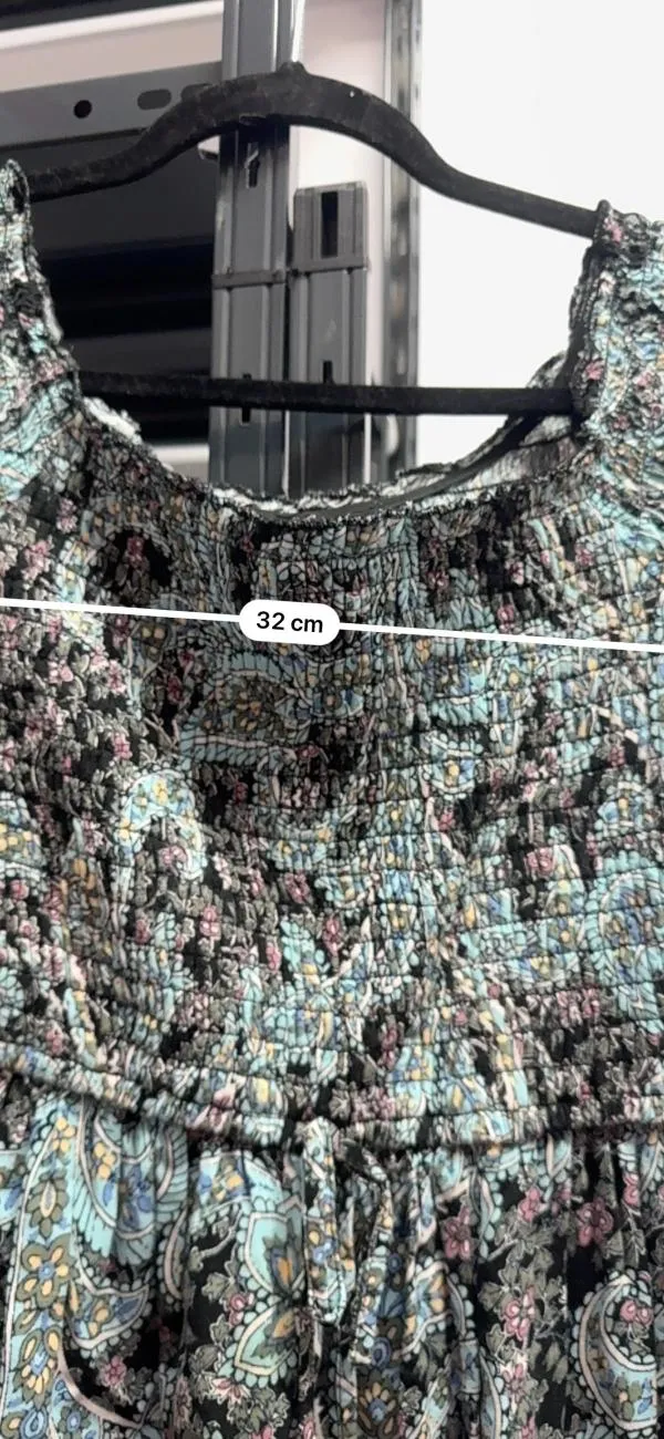 Rochie de vară Xhilaration EU 36 | Multicolor, Mini, Mânecă scurtă, Floral & Tropical, Poliester - Image 5