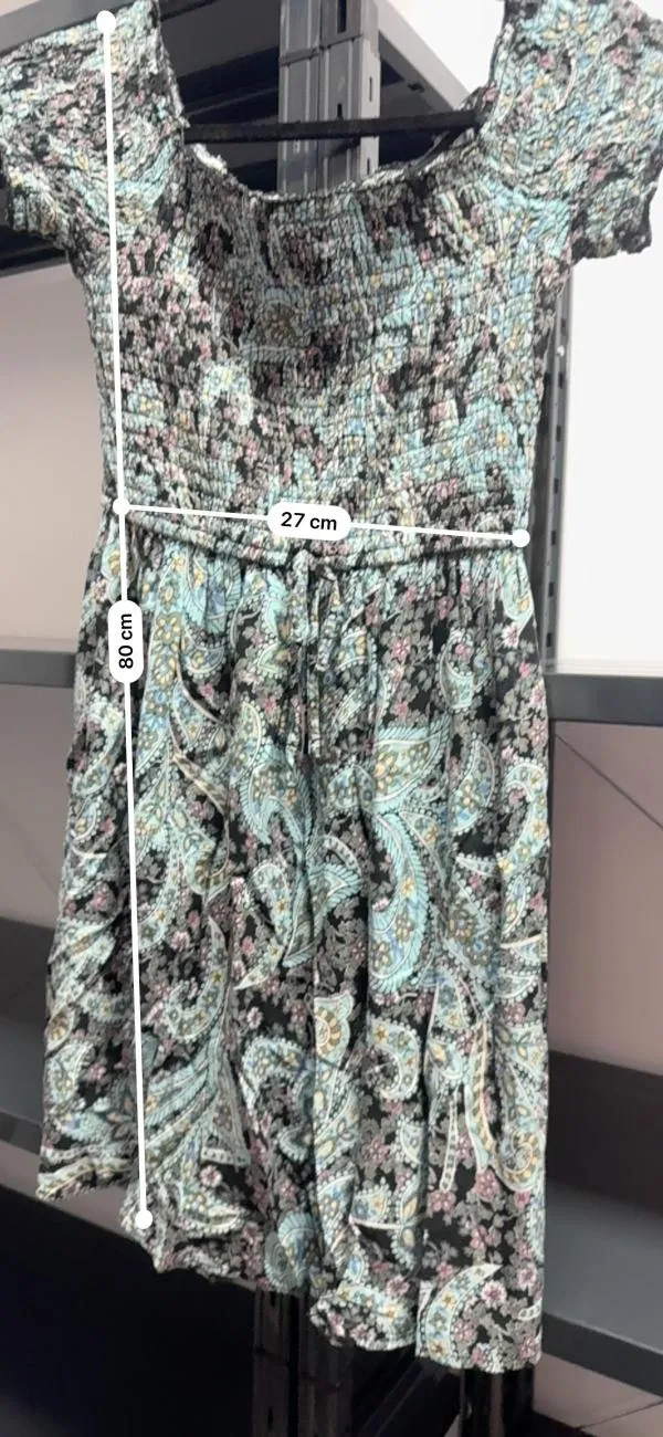 Rochie de vară Xhilaration EU 36 | Multicolor, Mini, Mânecă scurtă, Floral & Tropical, Poliester - Image 8